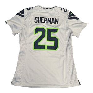 Nike NFL Seattle Seahawks Richard‎ Sherman #25 Jersey Gray med